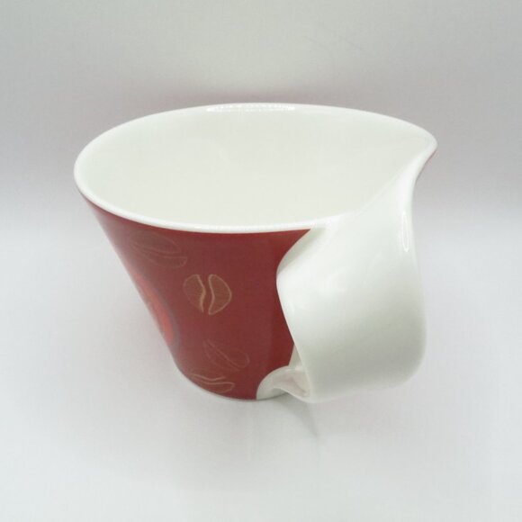 Villeroy & Boch New Wave Caffe Merah Coffee Mug Cup 12oz Snack Plate Saucer - Picture 6 of 16